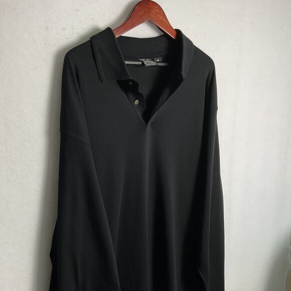 Jos A Bank Black Travelers Collection Mens Size 3XB Collared Long Sleeve Shirt - Picture 3 of 8